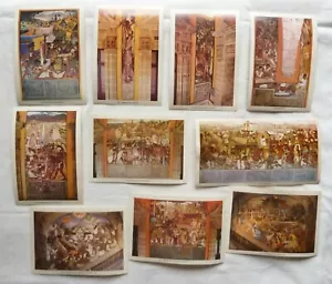 LOTE DE 10 POSTALES IMPRESAS DIEGO RIVERA PALACIO NACIONAL MÉXICO - Imagen 1 de 11