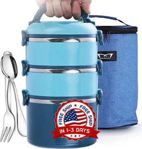 Termos Para Comida Grande 81 Oz Caliente Calentador De Portatil Acero Inoxidable - Imagen 1 de 8