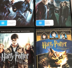 Harry Potter DVD bundle Complete 8 Movies Collection Years 1-7 R4 action dramaGC - Picture 1 of 3