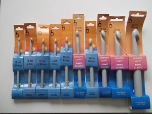 PONY PLASTIC CROCHET HOOKS - SIZES 5.5mm - 20mm - FREE POSTAGE - Picture 1 of 1