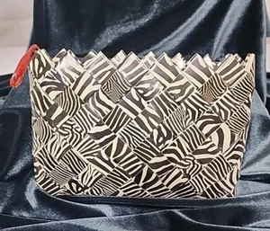 Nahui Ollin Zebra Print Wrapper Clutch Wallet - Picture 1 of 8