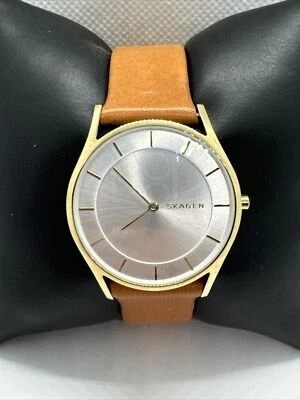 Reloj pulsera Skagen Holst SKW2344 para mujer cuero marrón esfera analógica cuarzo AEA329 Foto 1 de 4