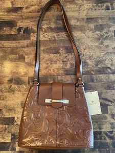 Patricia Nash Larone Leder verzierte Schulter Handtasche Florence neu - Bild 1 von 8