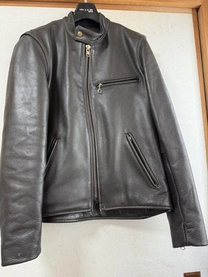 VANSON Original Classic Traditional Leather Single Rider Jacket Brown AR2 Size40 - Image 1 of 4