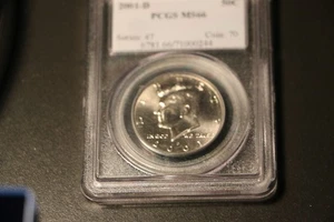 2001-D PCGS Gem Birllant MS66 KENNEDY HALF DOLLAR - Picture 1 of 2