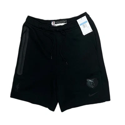Black Size Medium Nike NBA Memphis Grizzlies Tech Fleece Shorts - Image 1 of 3