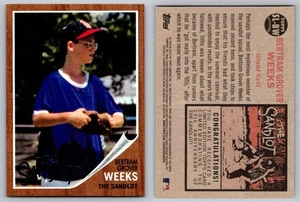 Bertram Grover Weeks 2018 Topps Archives "The Sandlot" #SL-BW Grant Gelt - Picture 1 of 1