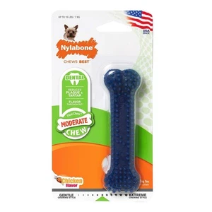 Nylabone Dental Chew Original Petite Size Flavored Bone for 15lb Dogs - Imagen 1 de 1