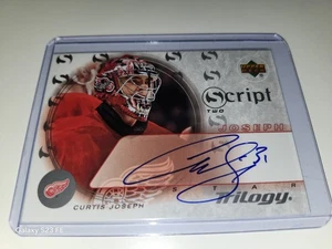 2003-04 Upper Deck Trilogy - Script Two- Curtis Joseph #S2-CJ On Card Auto (AU) - Picture 1 of 8