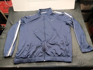 Chaqueta de pista Nike para hombre con cremallera completa talla X grande azul - Imagen 1 de 5