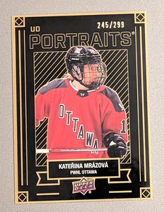 Katerina Mrazova 2024 Upper Deck PWHL First Edition #P20 UD Portraits Gold /299 - Picture 1 of 2
