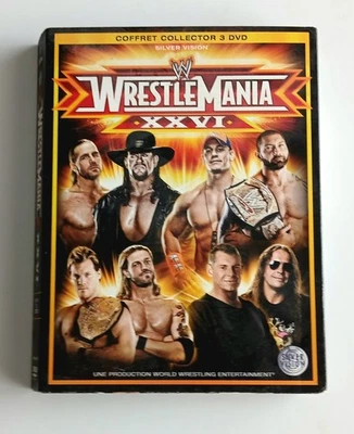 WRESTLEMANIA XXVI – Coffret 3 DVD – Très bon état – VF + VO – WWE/Silver Vision - Photo 1/4
