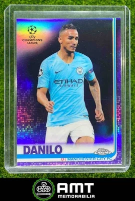 2018 Topps Chrome UEFA Champions League Danilo Purple Refractor 224/250 Man City - Image 1 of 3