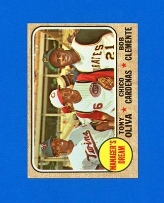 1968 Topps Baseball # 480 Manager's Dream casi nuevo a casi nuevo *UltraBC.eStore* Foto 1 de 2