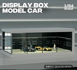 Light up Display Case for 1/64 Diecast Car Scenic Hot wheels Parking Garage Case - Picture 1 of 9