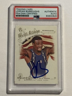 2014 Jordan Burroughs Topps Allen And Ginter Authentic Autograph Rookie PSA - Image 1 of 2