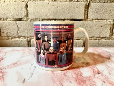 Vintage Star Trek TNG Mug, 1992 Next Generation The Continuing Voyages - Image 1 of 4
