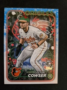 2024 Topps Holiday Variation SPELF HAT H170 Colton Cowser RC, Baltimore Orioles - Bild 1 von 2