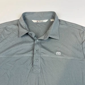 Travis Matthew Men's Size Large Golf Polo Shirt Gray Performance Stretch - Picture 1 of 5