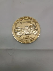 Suzuki 50 Years in The US Coin 1963 TC250 2013 Hayabusa Commemorative - Picture 1 of 2