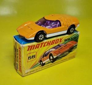 1971 Matchbox Lesney Superfast No. 66 Mazda RX 500 orange sports car boxed VGC - Picture 1 of 19