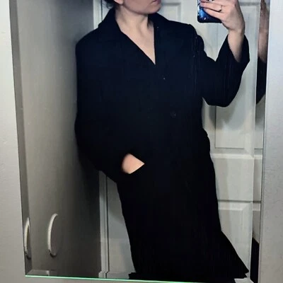 Abrigo para mujer Regency New York 14 mezcla de lana de cachemir negro Foto 1 de 4