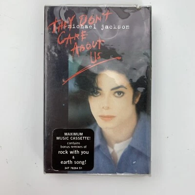 Michael Jackson They Don't Care About Us (Cassette) Single Sealed w/ Cutout - Image 1 of 4