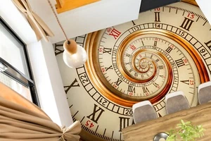 3D reloj de aguijón H925 suelo mural fotomural familia Honey 2023 - Imagen 1 de 5