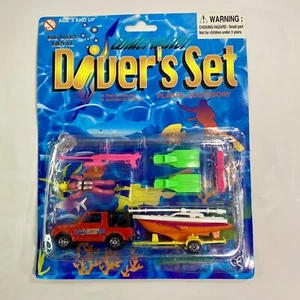 Pioneer Underwater Diver's Set 1:64 Diecast Suzuki Samurai SUV Yacht w/ Trailer - Picture 1 of 9