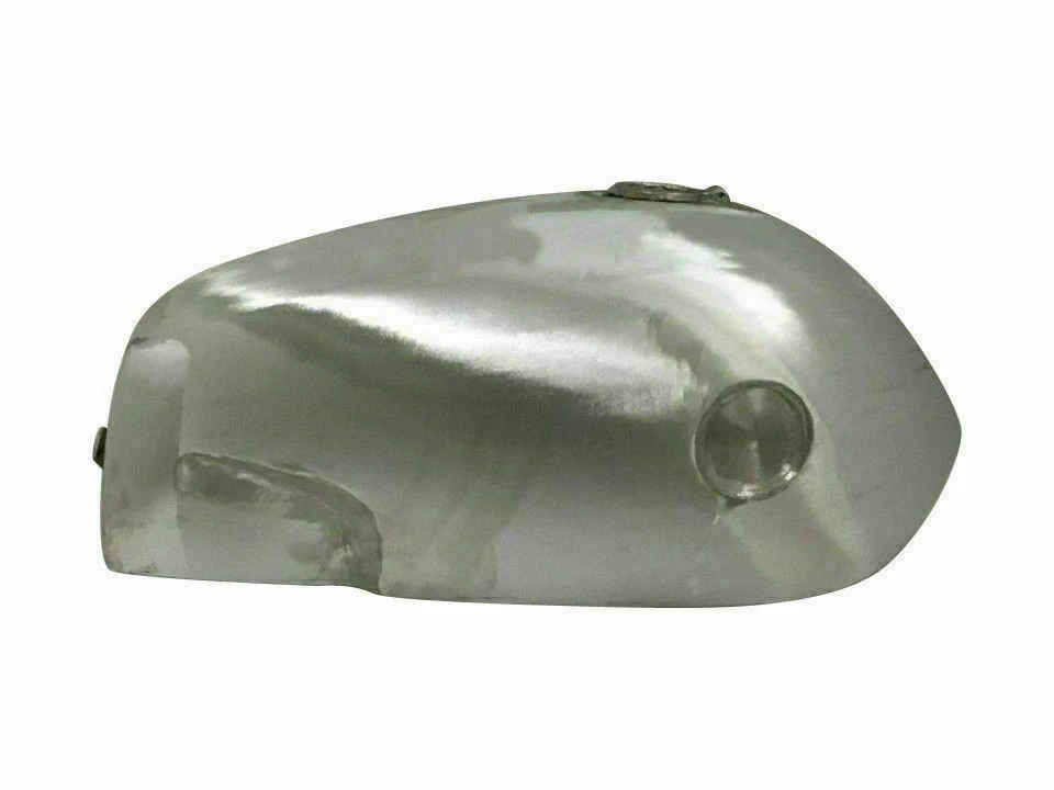 NORTON FASTBACK COMANDO ALEACIÓN GAS COMBUSTIBLE TANQUE GASOLINA CON RANURA PLACA REDONDA Foto 1 de 4