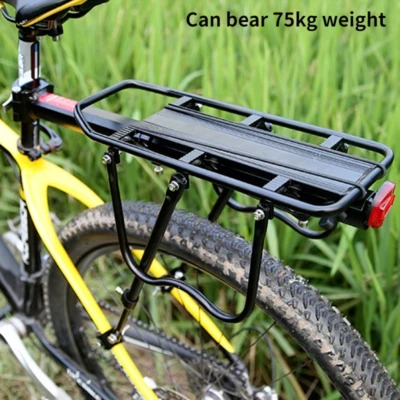 Bike Back Seat Rear Rack Bicycle Luggage Carrier Cycling Bag Stand Holder - Imagem 1 de 4