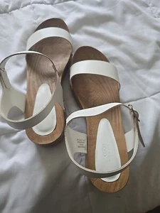 Asos Design White Strappy Clog Sandals For women Size 7 New Without Tags - Picture 1 of 5