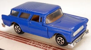Réplica de metal fundido a presión azul Chevrolet 1955 azul escala 1/64 - Imagen 1 de 2
