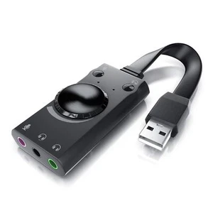 CSL - USB Mini Soundkarte extern - Virtuelles Surround - kompatibel mit Compu... - Bild 1 von 6