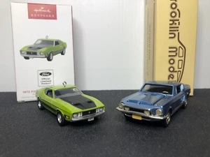 BROOKLIN MODELS 1968 FORD SHELBY MUSTANG GT 500 BRK24 + HALLMARK 1973 MACH 1 - Picture 1 of 24