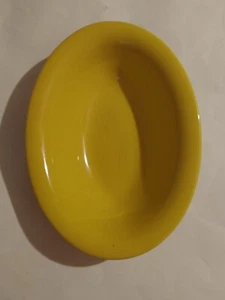Homer Laughlin China - yellow - Oval 10" by 7 1/2" Serving Bowl Dish - vtg - Picture 1 of 7