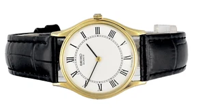 Vintage SEIKO 6530 6140 Gold Ultra Slim Wrist Watch - February 1986 - Bild 1 von 5