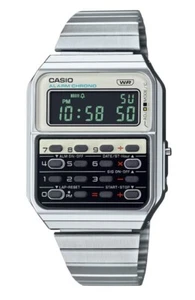 Casio Reloj digital/Calculadora CA-500WE-7BEF Brazalete Acero-Crono-Alarma-WR - Imagen 1 de 5