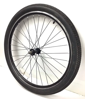 24" Bicycle Front Black Wheel with 1.95" Tire Junior Mountain Bike #C2 - Image 1 of 3