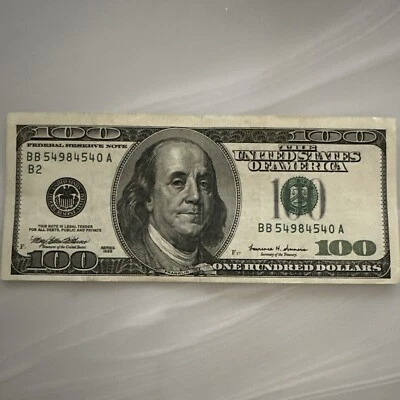 Off-Center $100 Note | Series 1999| - Image 1 of 2