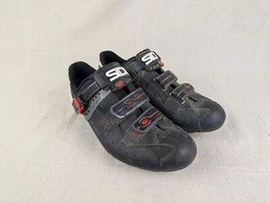 SIDI Dominator Mega Mountain Bike Shoes - Black Size 11 Wide - SPD Strap Ratchet - Picture 1 of 11