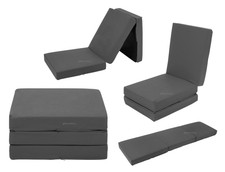 Materasso pieghevole CUBO futon letto singolo per ospiti Z sedia letto pieghevole divano letto GRIGIO