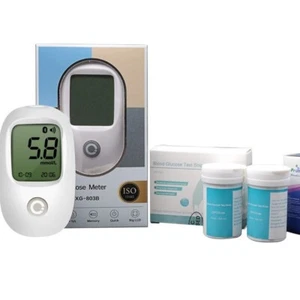 Kit de medidor de glucosa en sangre 50 tiras reactivas y lanceta para glucómetro diabético tbf - Imagen 1 de 16