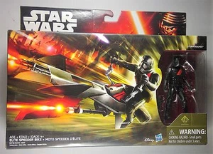 Star Wars Force Awakens Fahrzeug Elite Speeder Bike mit Stormtrooper MISB - Bild 1 von 1