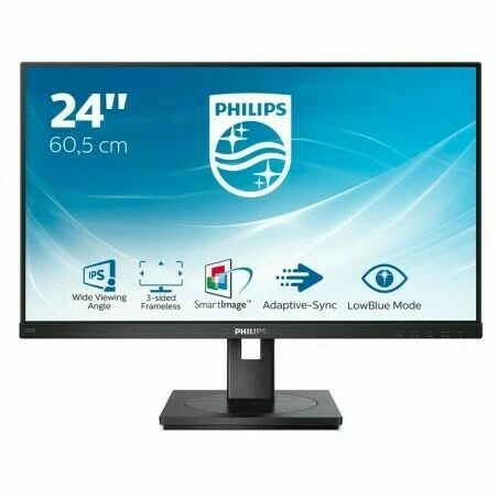 Philips S-Line 242S1AE 23,8 Zoll FullHD IPS LCD LED Monitor - Schwarz