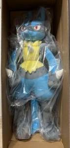 POKEMON CENTER ORIGINAL 1/1 PLUSH TOY LIFE SIZED Jumbo LUCARIO Japan NEW - Picture 1 of 2