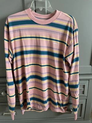 Camisa OBEY Rosa Rayas Manga Larga Talla M Foto 1 de 4