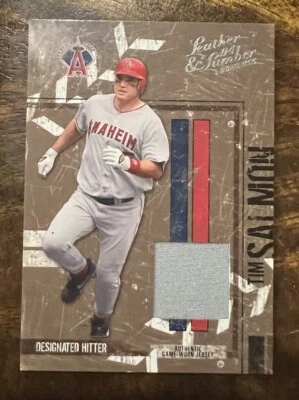 2004 Donruss Leather & Lumber Materials Jerseys /250 Tim Salmon #3 - Image 1 of 2