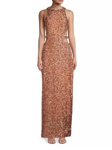 NWT Evening Gown, Bronze, Sequin - FREE SHIPPING! - Picture 1 of 5