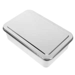 Bread Oven Pan Rectangle Bakeware Pans for Homemade with Lid Baking - Picture 1 of 12